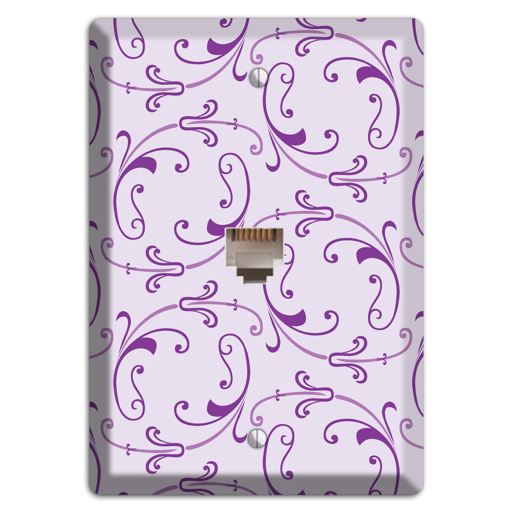 Lilac Victorian Sprig Phone Wallplate