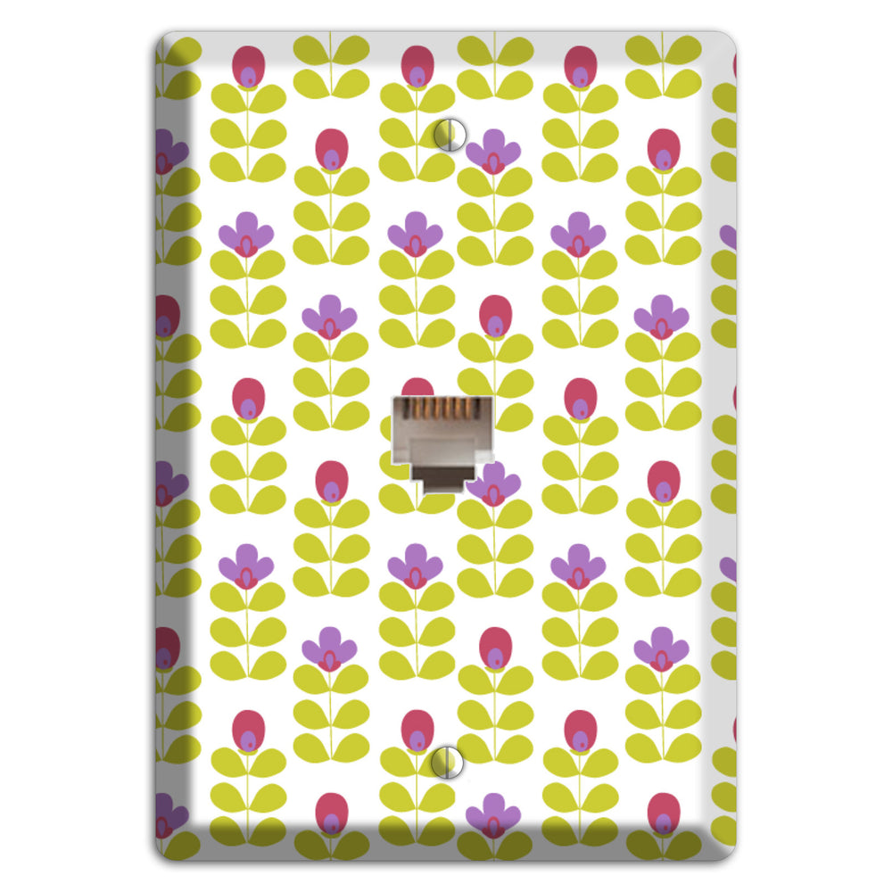 Yellow Small Sprouts Phone Wallplate