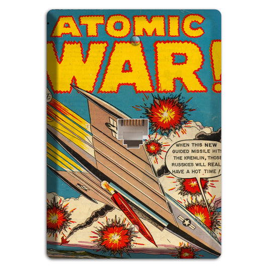 Atomic War 2 Vintage Comics Phone Wallplate