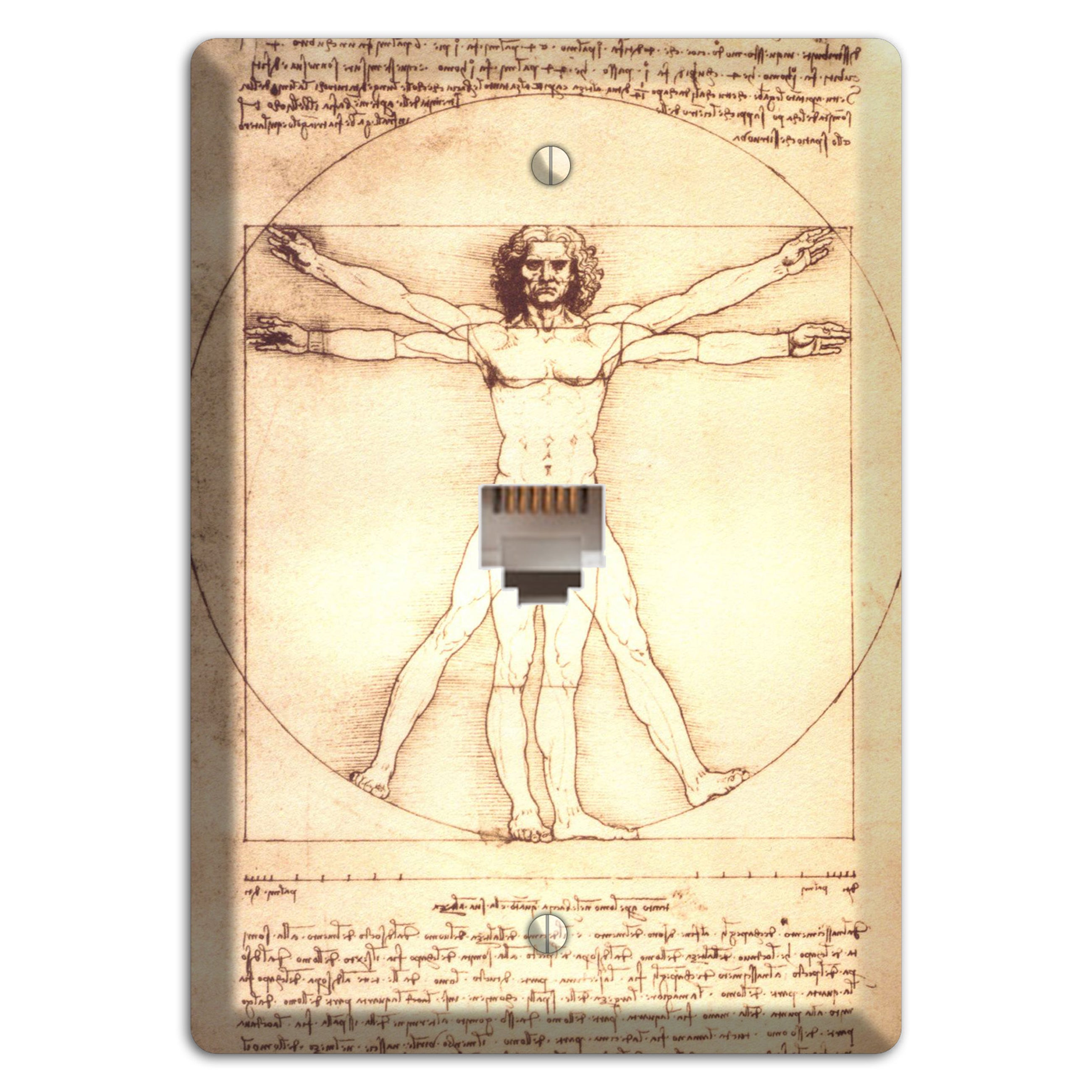 Da Vinci - Vitruvian Phone Wallplate