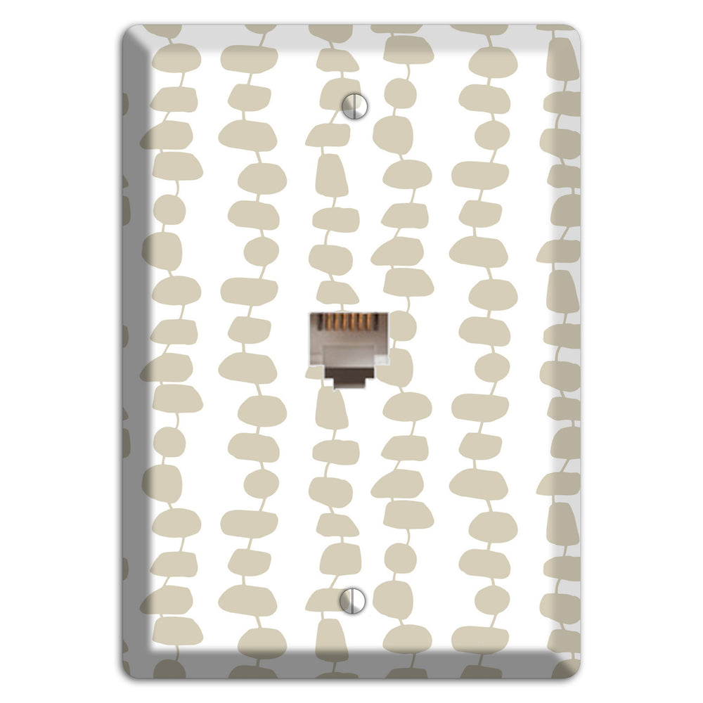 Simple Scandanavian Style M Phone Wallplate