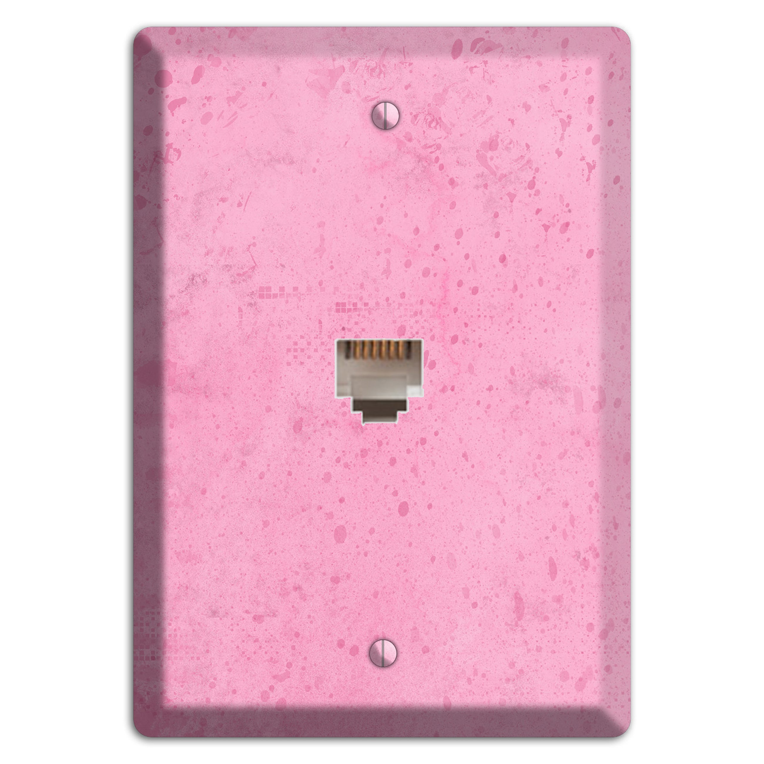 Illusion Pink Texture Phone Wallplate