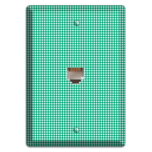 Jade Multi Tiled Geometric Phone Wallplate