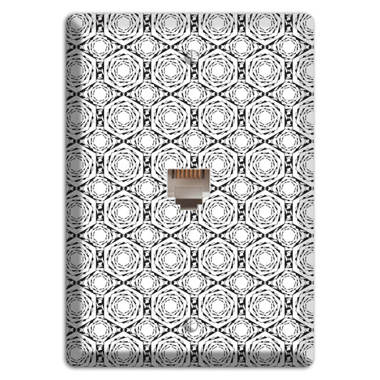 Overlay Hexagon Rotation Repeat Phone Wallplate