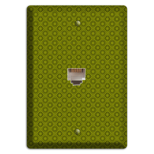 Multi Green Foulard Phone Wallplate