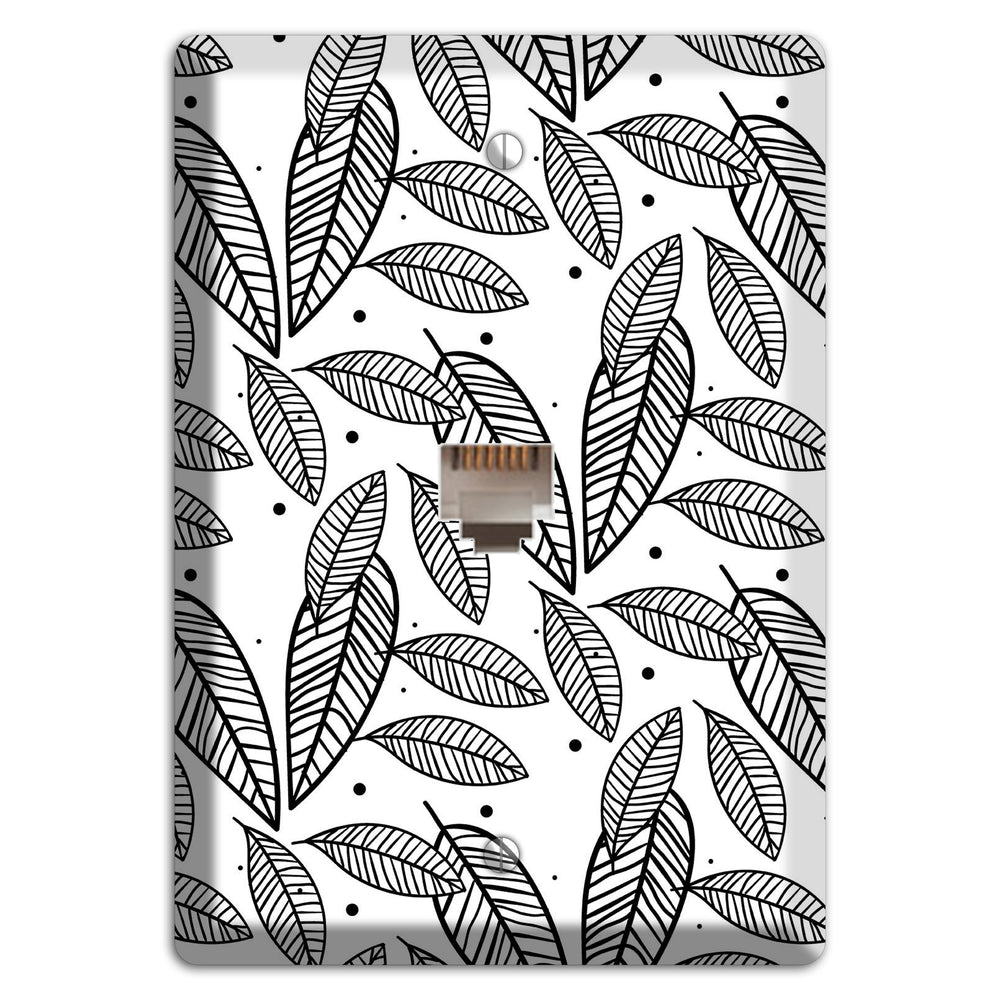 Leaves Style H Phone Wallplate