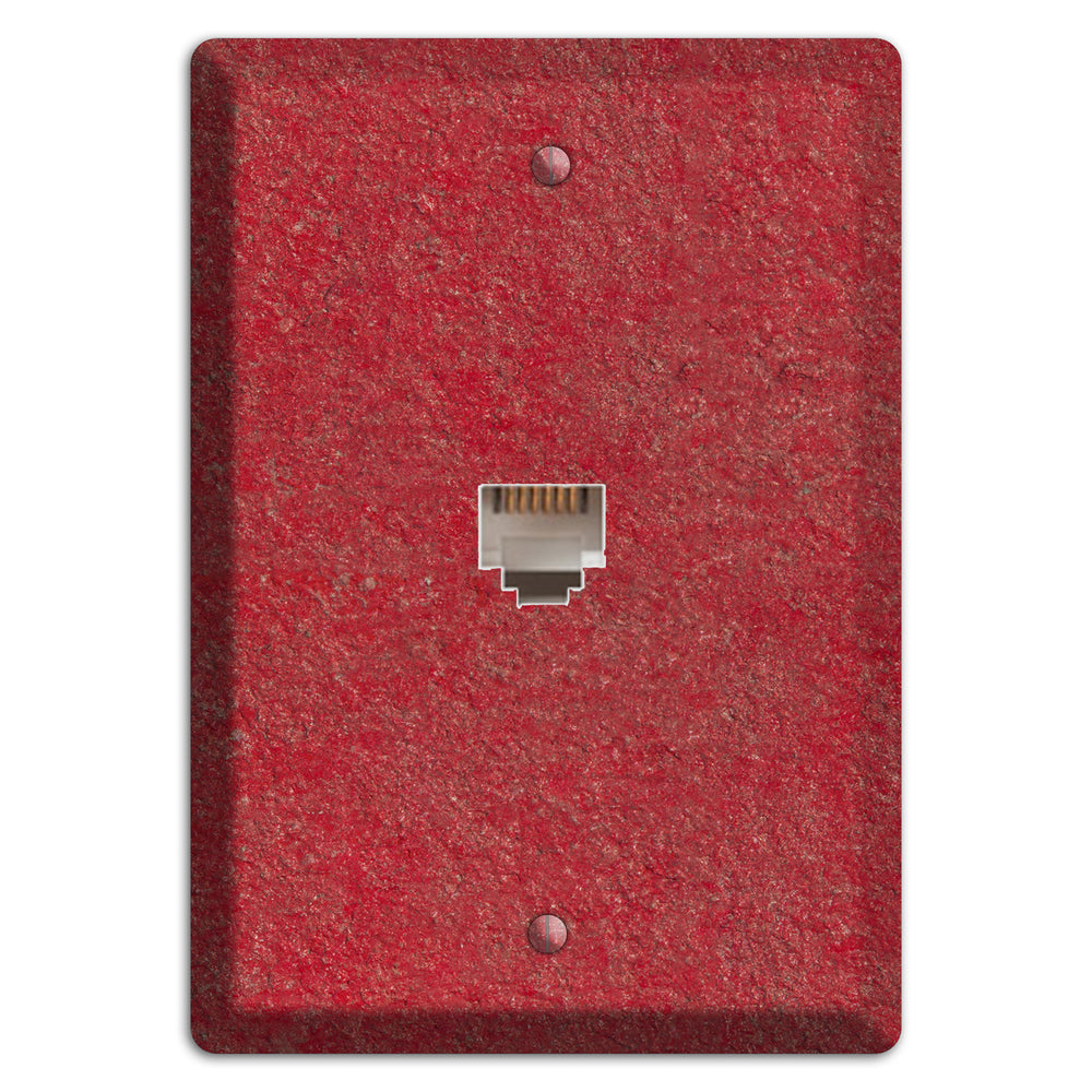 Stucco Red Phone Wallplate