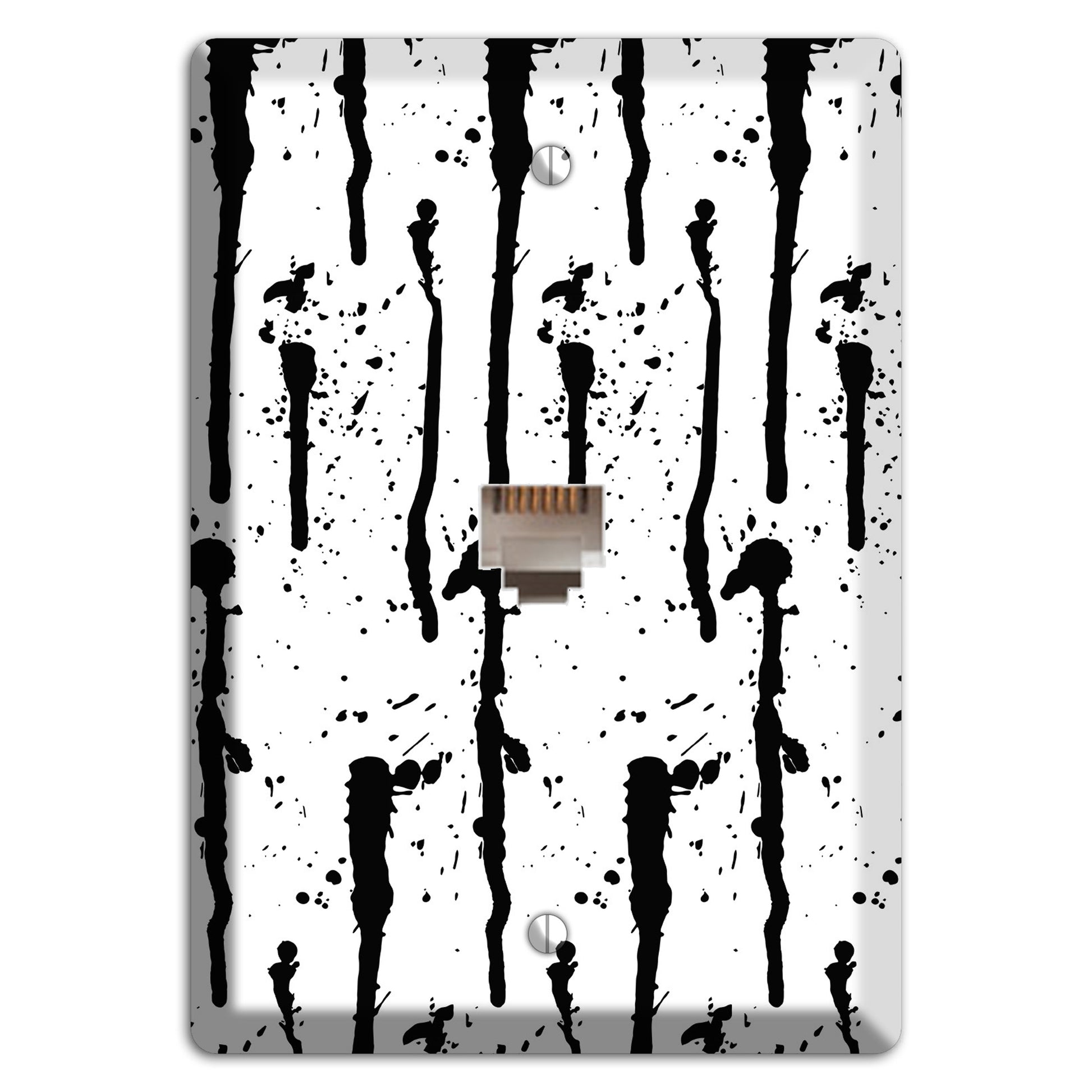Ink Drips 9 Phone Wallplate