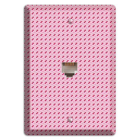 Pink with Cherries Phone Wallplate