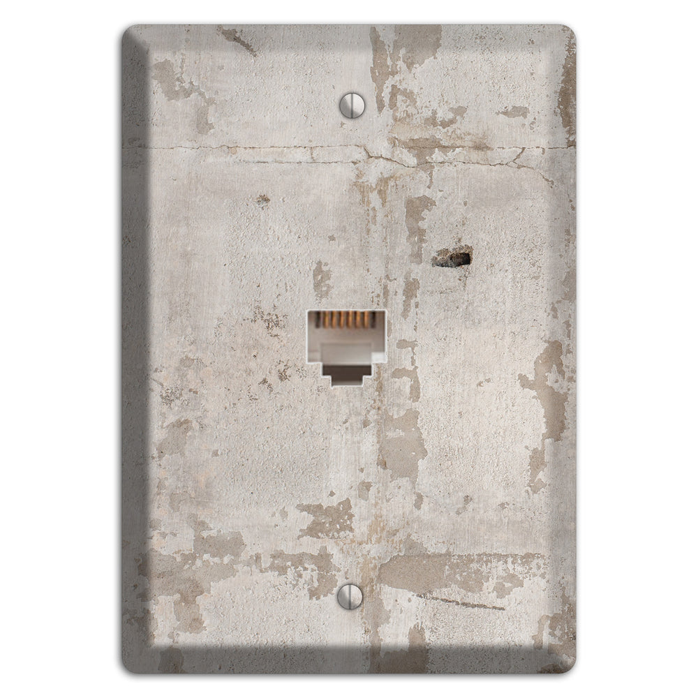 Old Concrete 4 Phone Wallplate