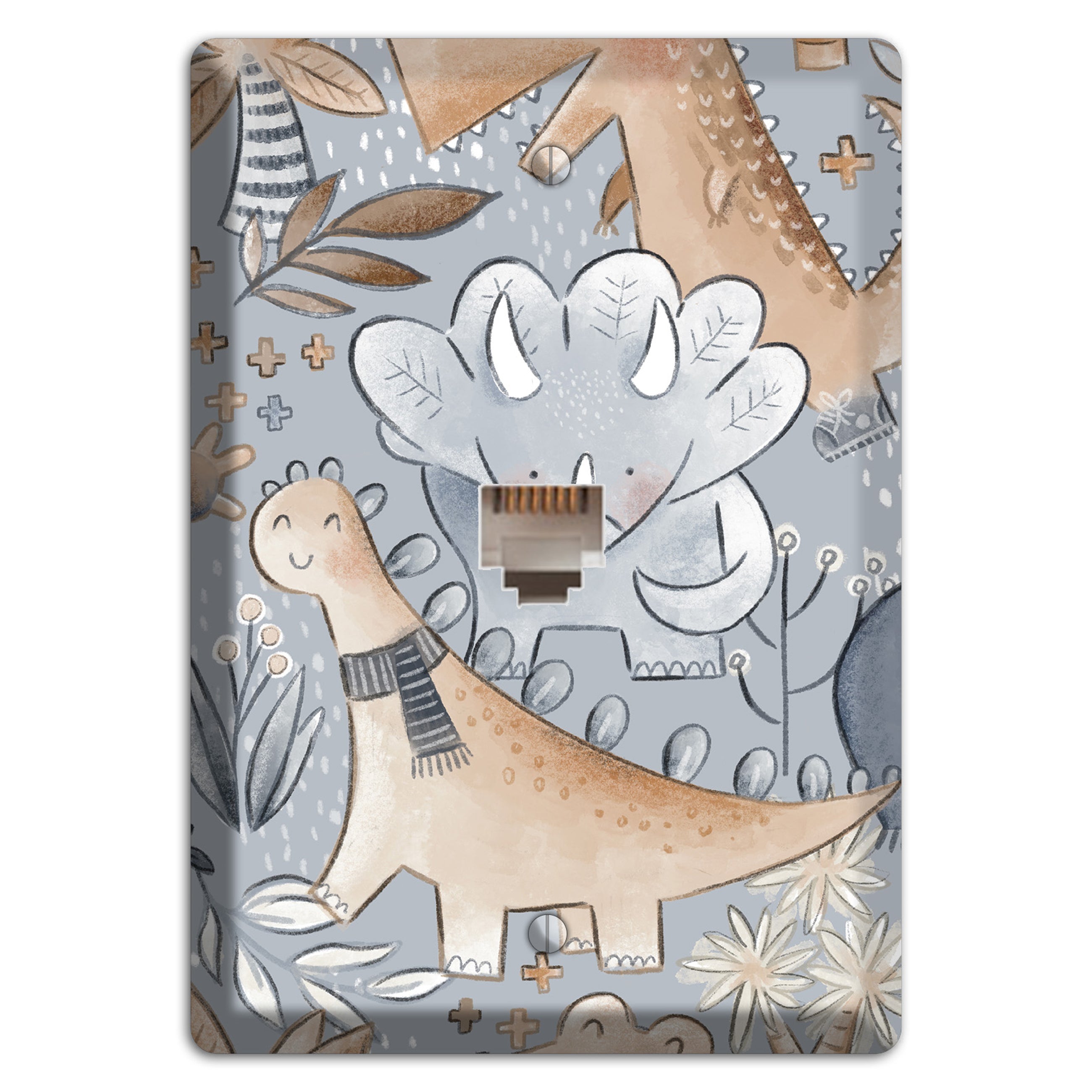 Dinosaur Friends Phone Wallplate