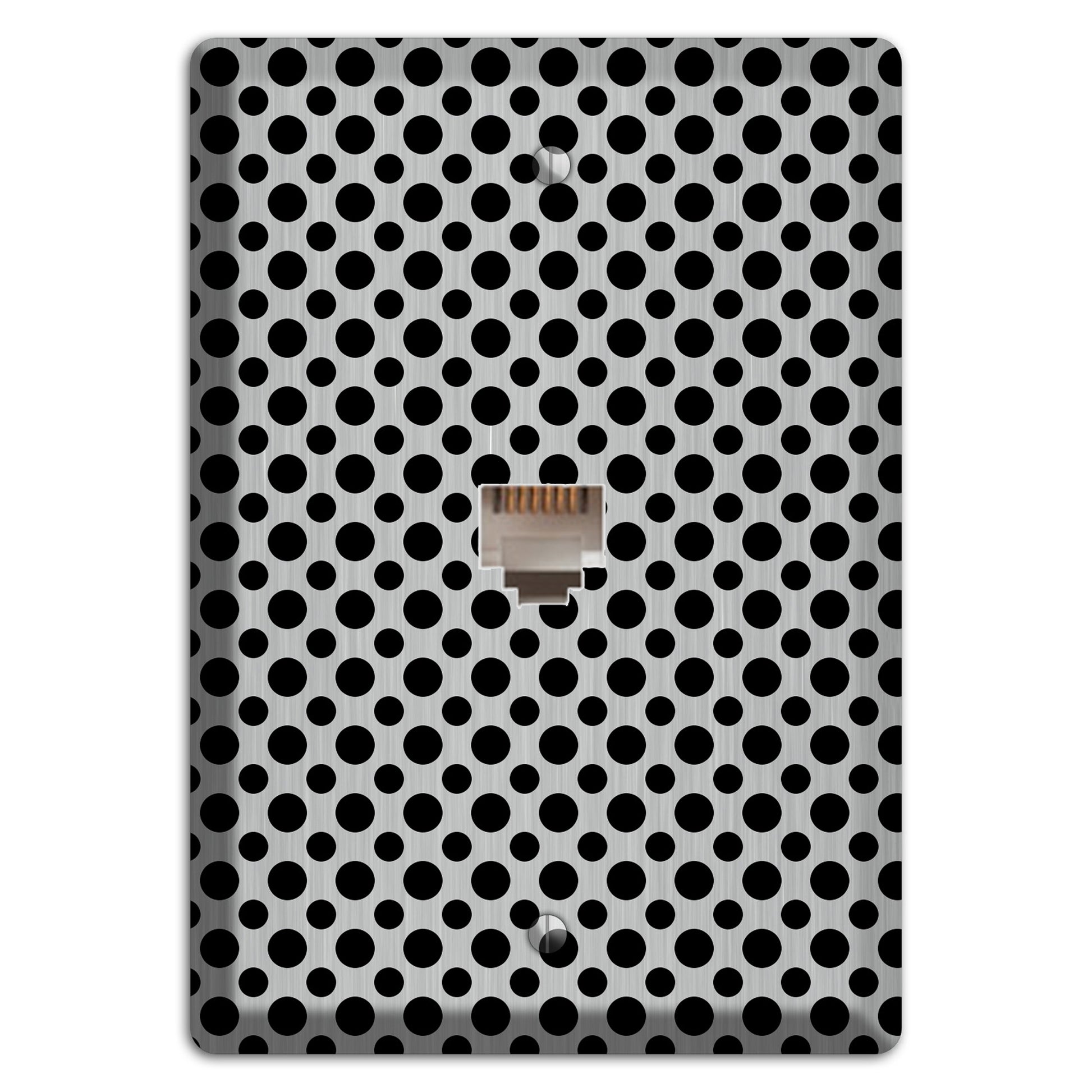 Multi Small Polka Dots Stainless Phone Wallplate