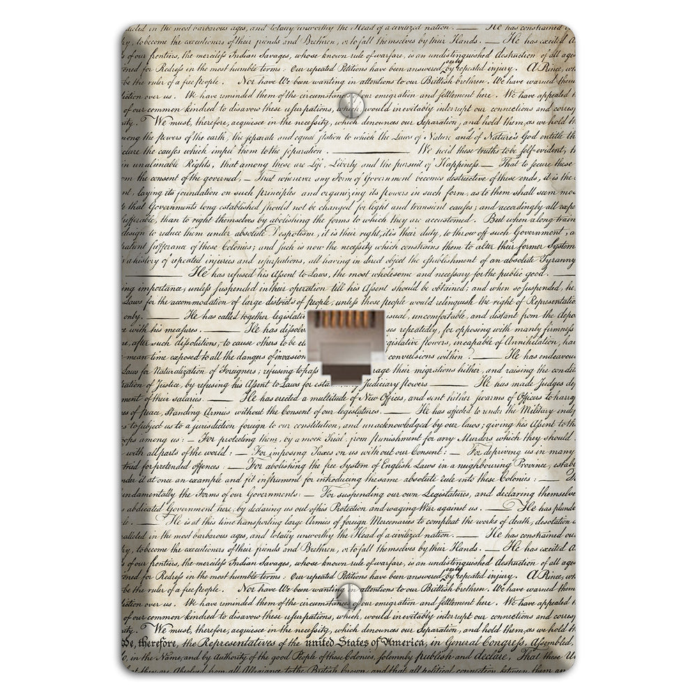 Stained Script Phone Wallplate