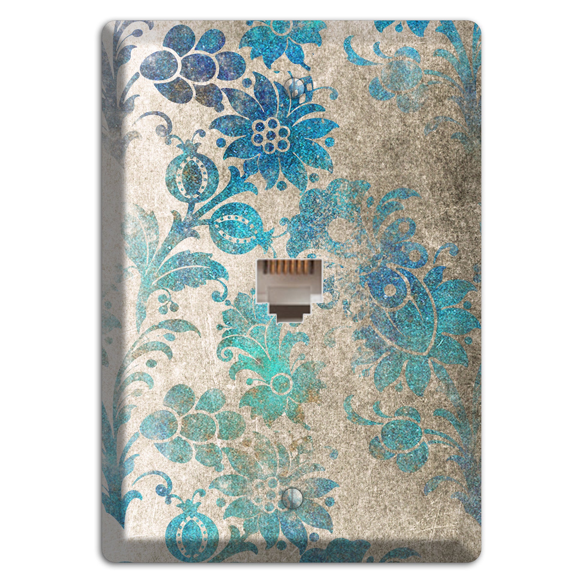 Mantle Whimsical Damask Phone Wallplate