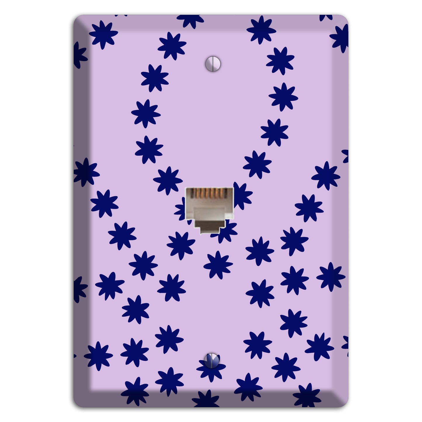 Lavender with Purple Constellation Phone Wallplate