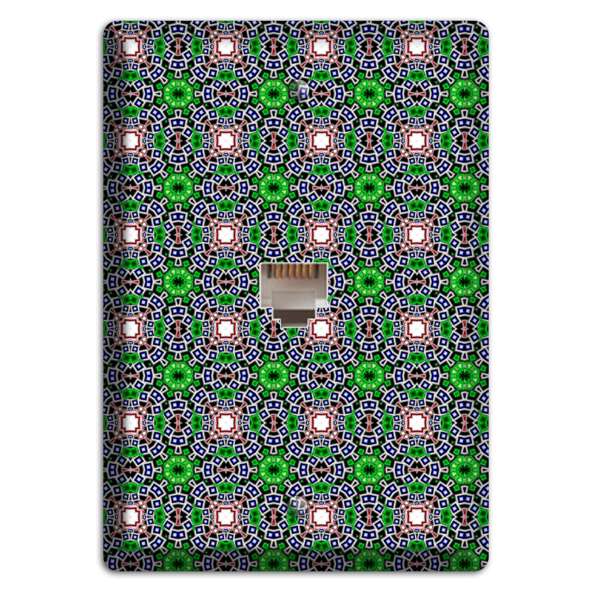 Green Foulard 4 Phone Wallplate