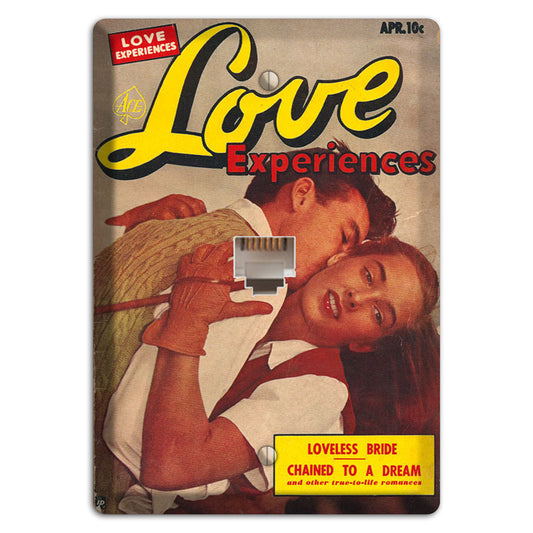 Love Experiences Vintage Comics Phone Wallplate
