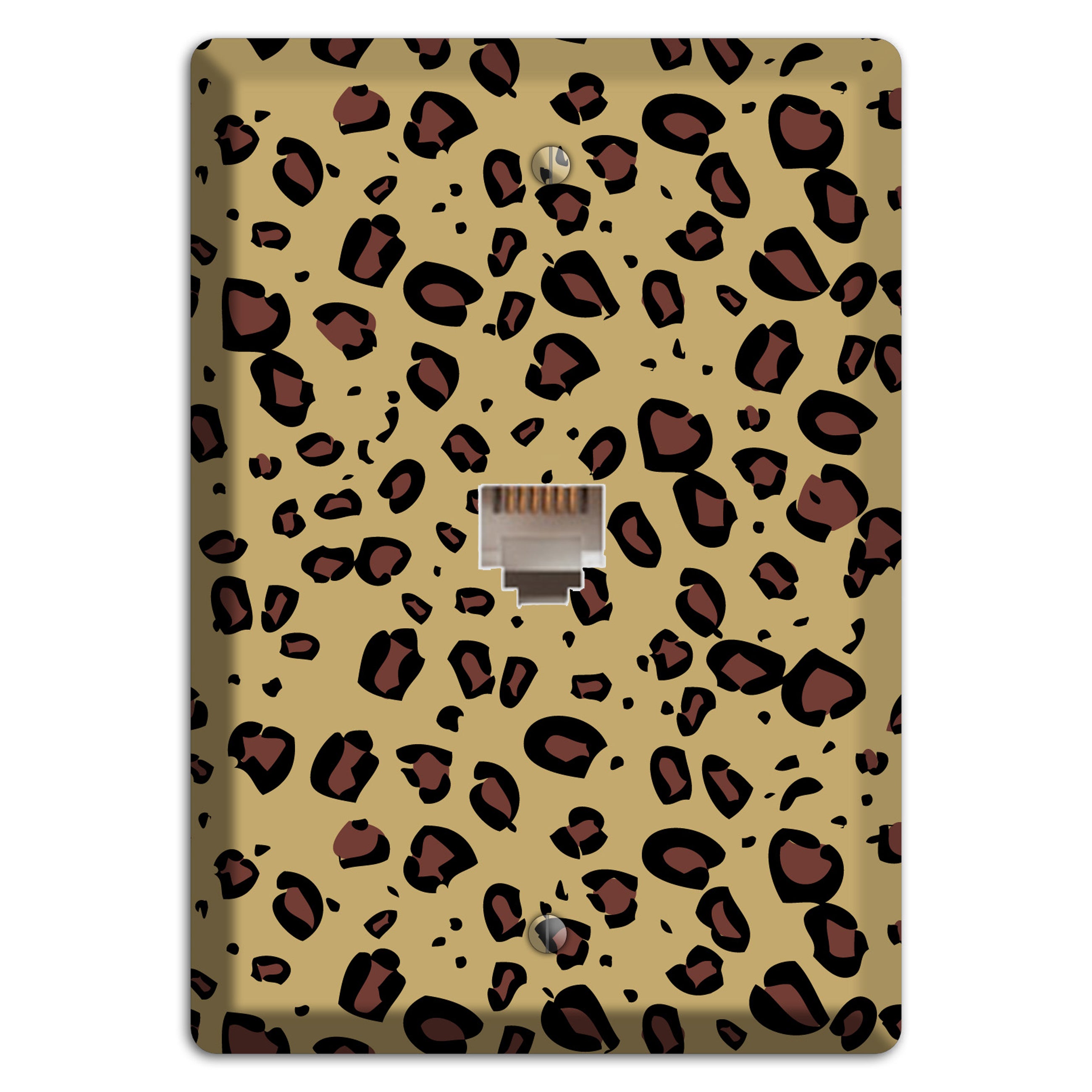 Leopard Phone Wallplate