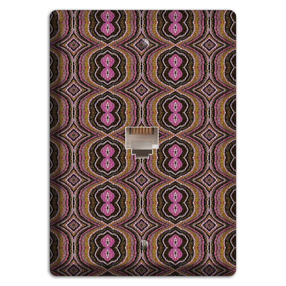 Pink and Brown Tapestry Phone Wallplate