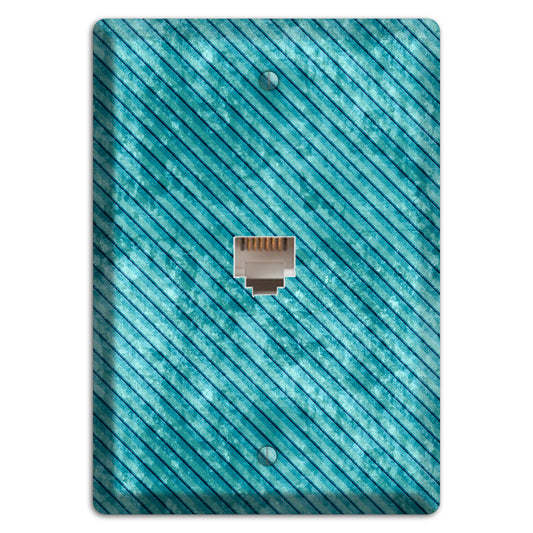 Turquoise Denim Phone Wallplate