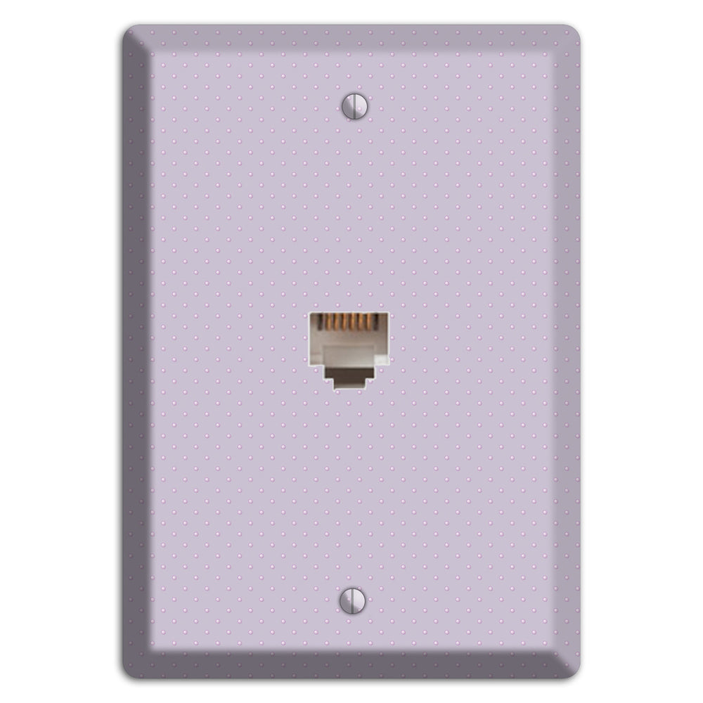 Lavender with Tiny Dots Phone Wallplate
