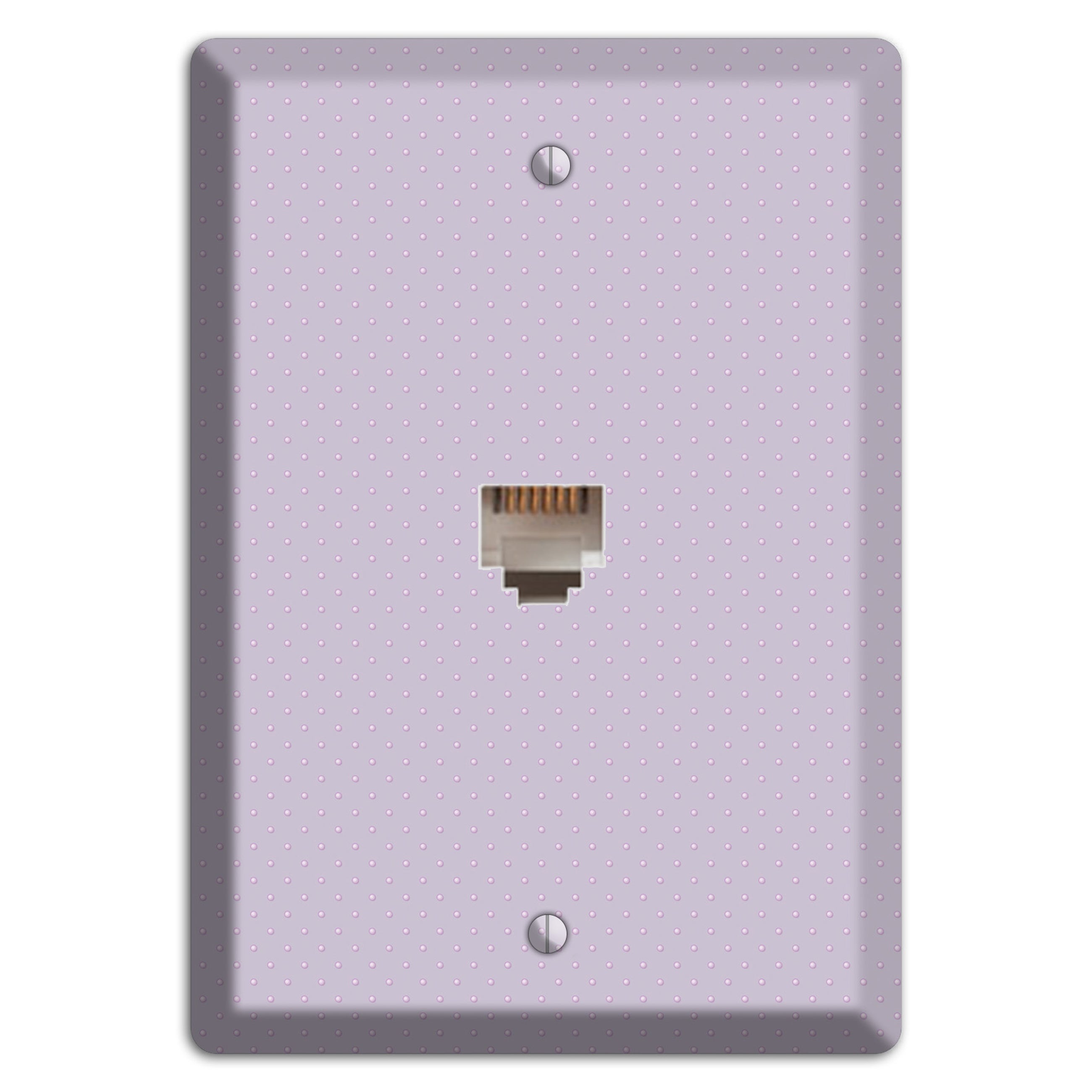 Lavender with Tiny Dots Phone Wallplate