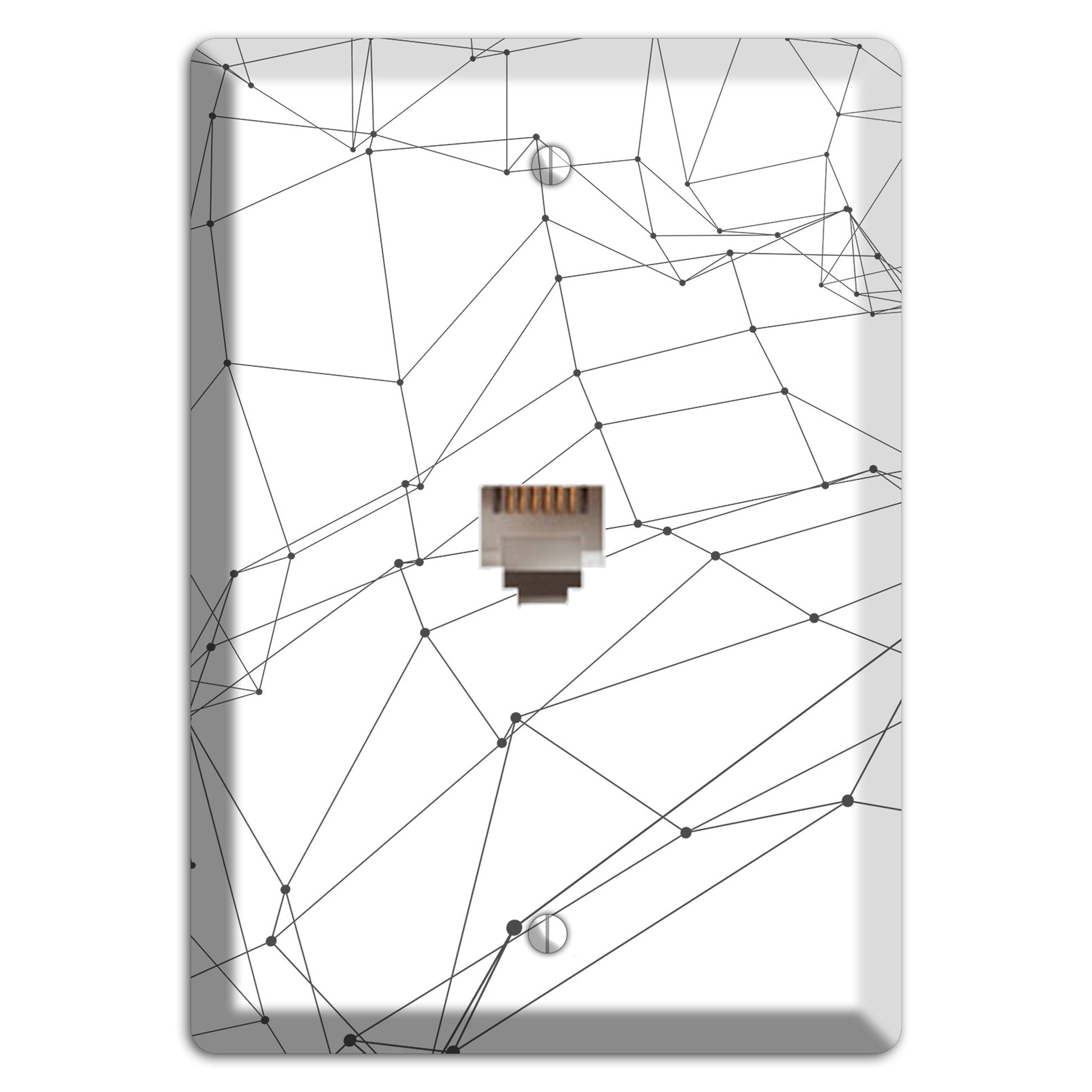 Linear D Phone Wallplate