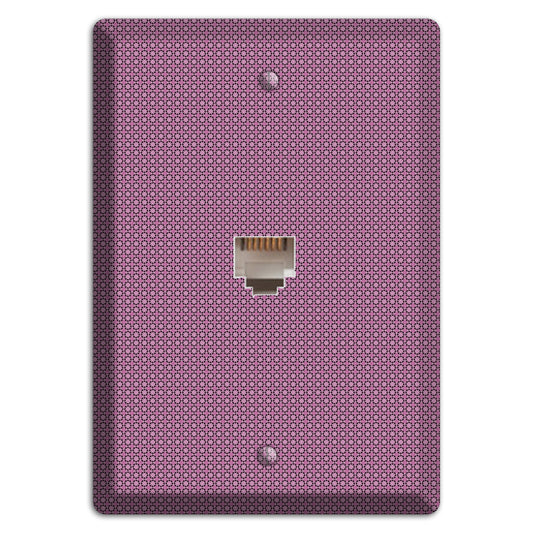 Multi Plum Tiled Tiny Foulard Phone Wallplate