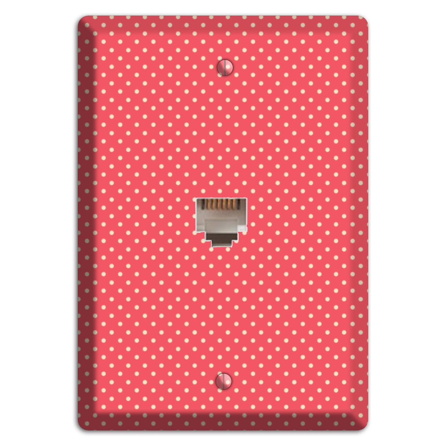 Multi Pink Tiny Polka Dots Phone Wallplate