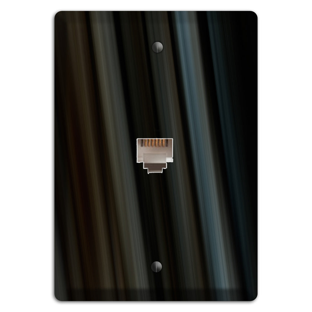 Black Ray of Light Phone Wallplate