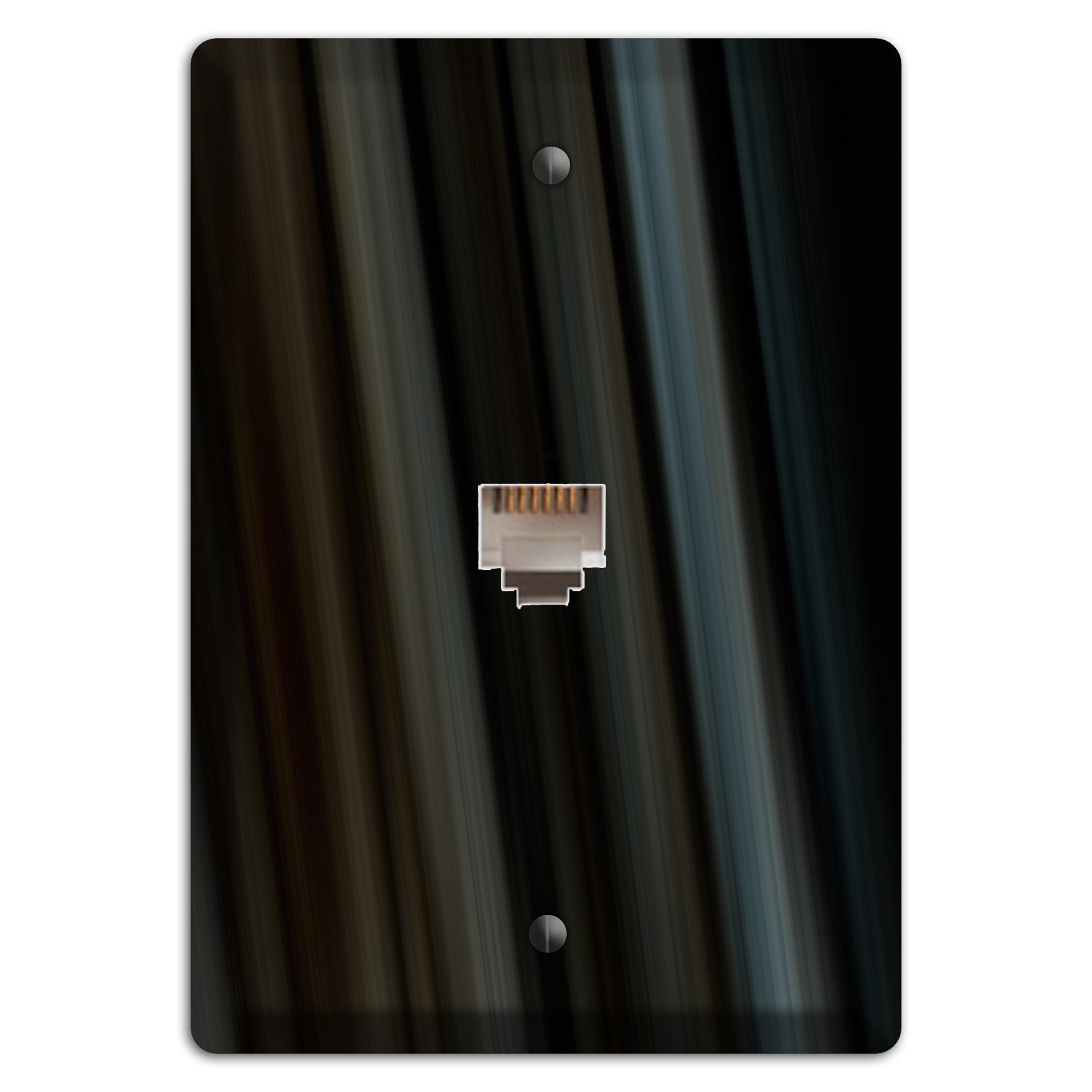Black Ray of Light Phone Wallplate