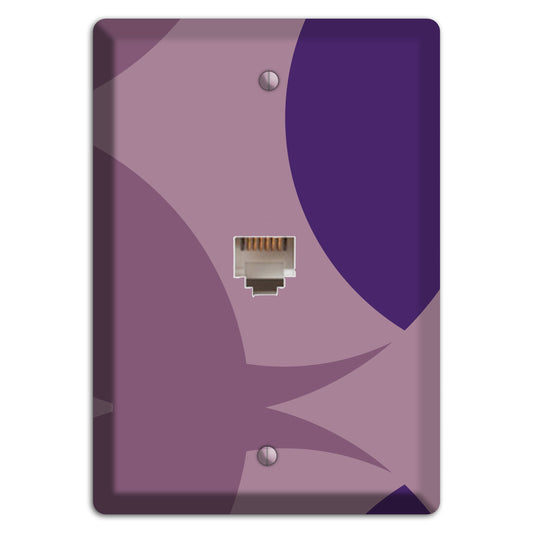 Purple Abstract Phone Wallplate