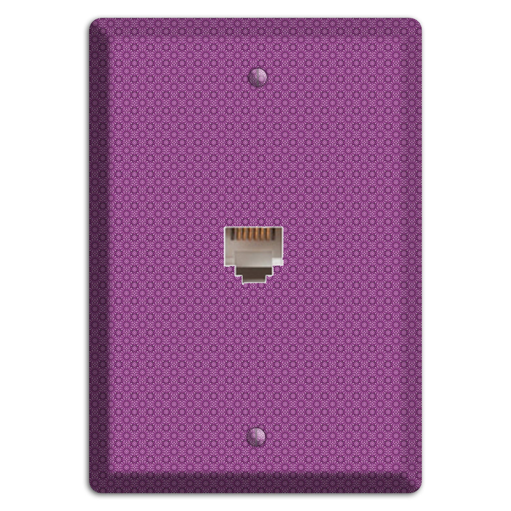 Multi Purple Foulard Phone Wallplate