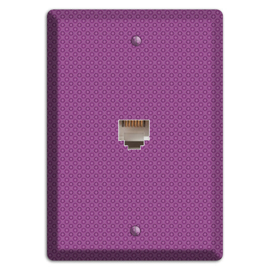 Multi Purple Foulard Phone Wallplate