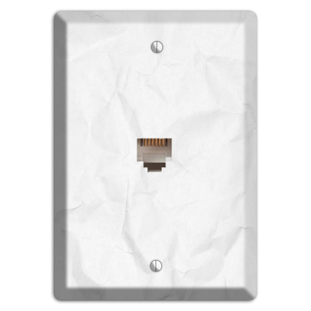 Seashell Crinkled Paper Phone Wallplate
