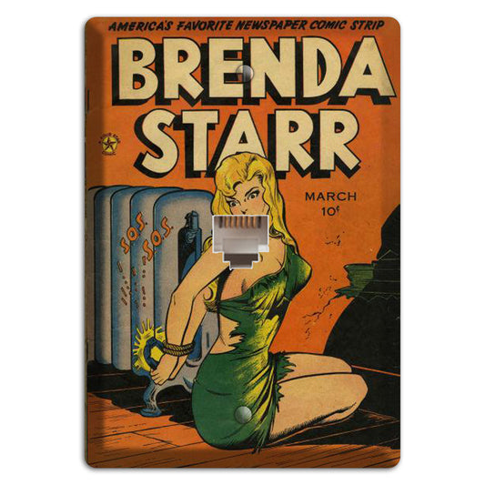 Branda Starr Vintage Comics Phone Wallplate