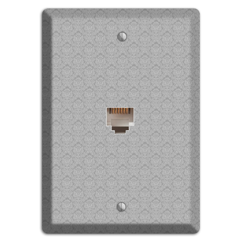 Light Grey Cartouche Phone Wallplate