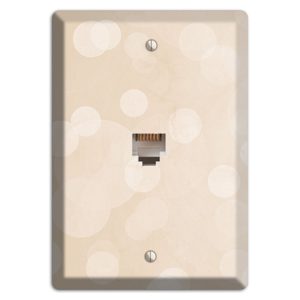 Parchment Neutral Texture Phone Wallplate