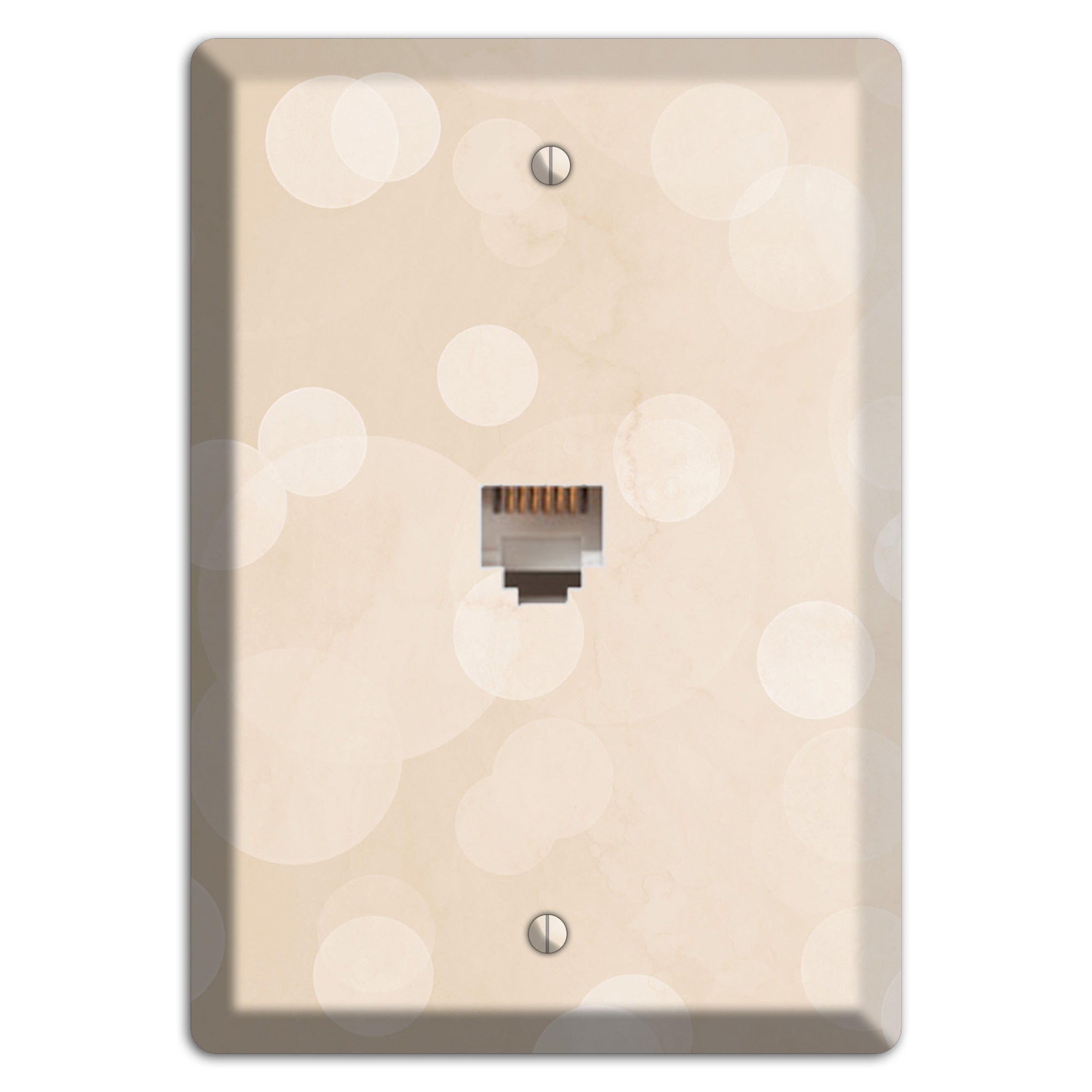 Parchment Neutral Texture Phone Wallplate