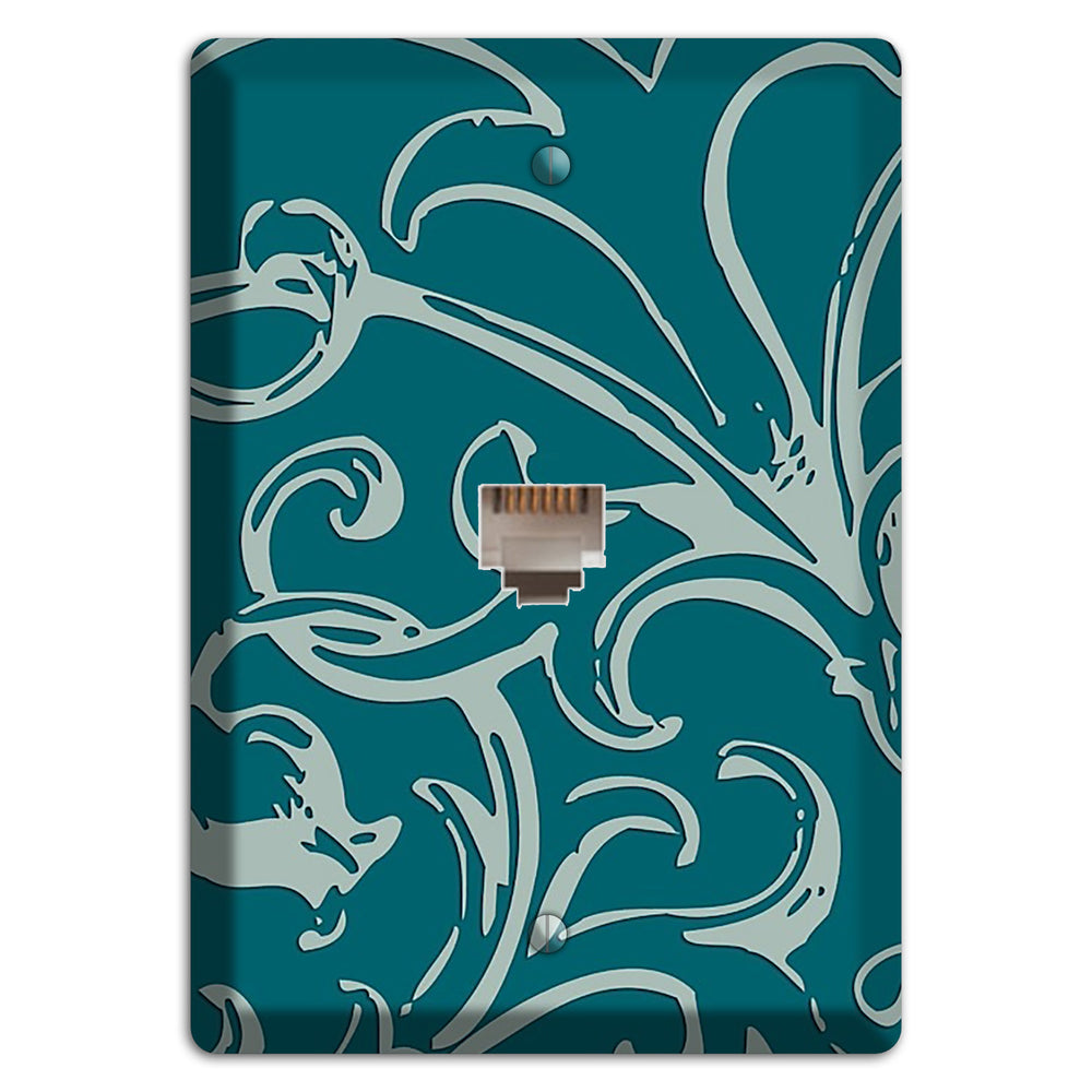 Victorian Teal Phone Wallplate