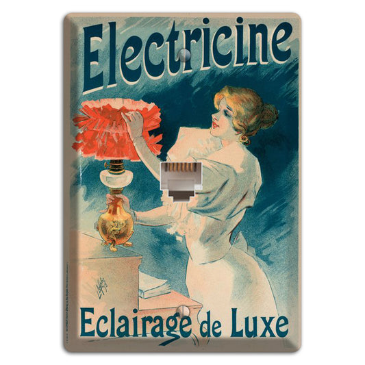 Electricine Vintage Poster Phone Wallplate