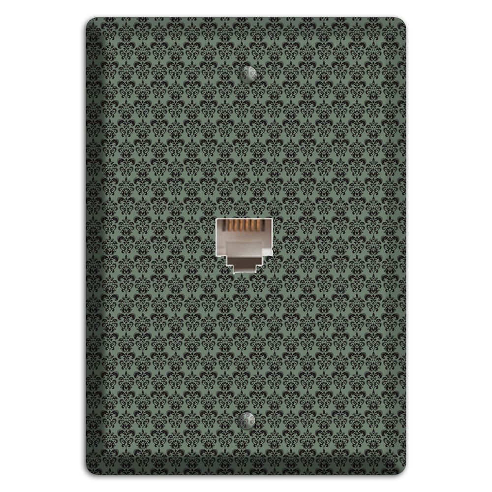 Moss Tiny Cartouche Half Drop Phone Wallplate