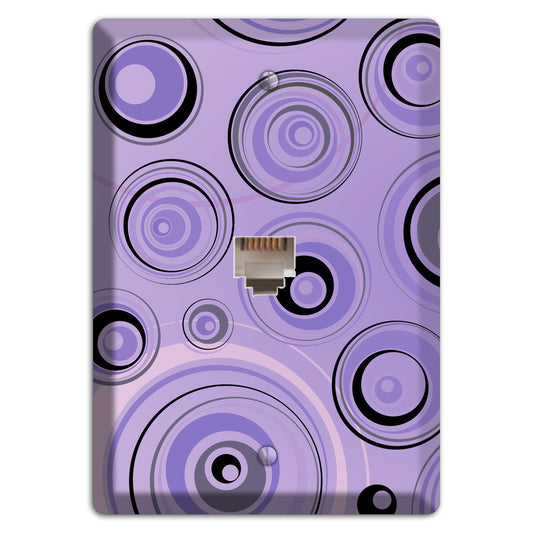 Lavender Circles Phone Wallplate