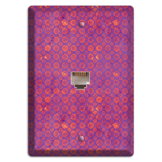 Purple and Pink Circles Phone Wallplate