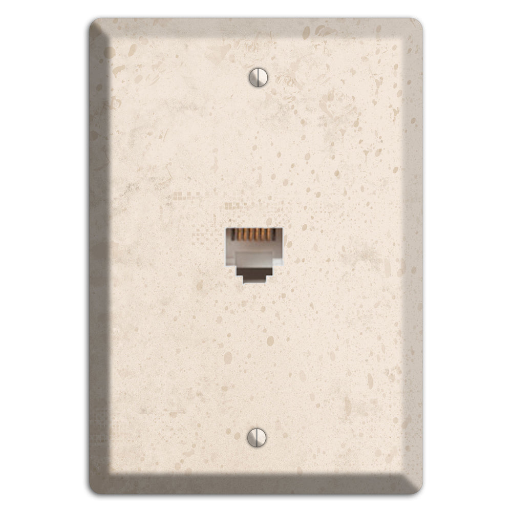 Bone Neutral Texture Phone Wallplate
