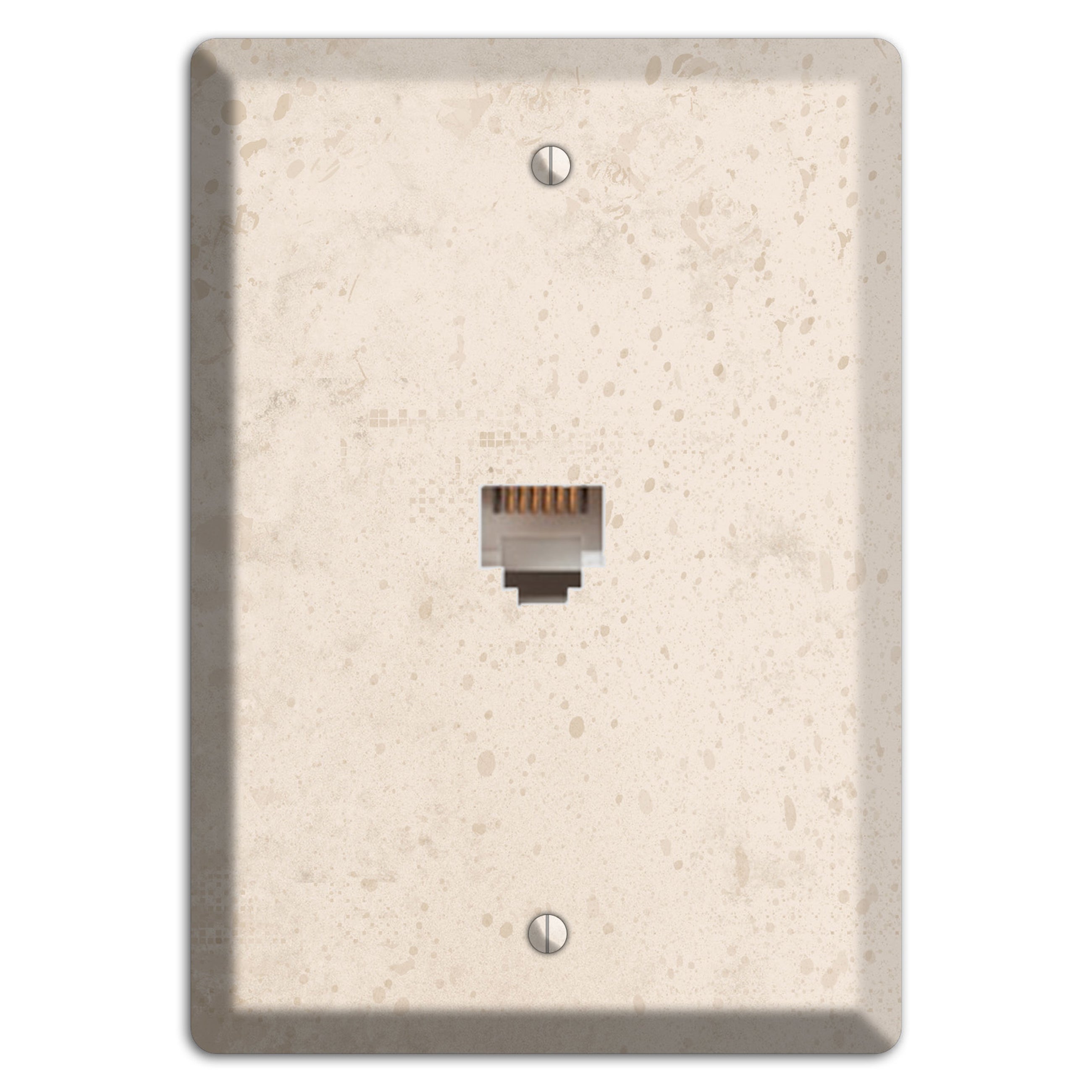 Bone Neutral Texture Phone Wallplate