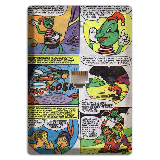 Swooosh Vintage Comics Phone Wallplate
