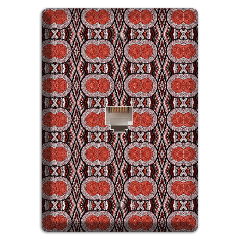 Red Tapestry Phone Wallplate