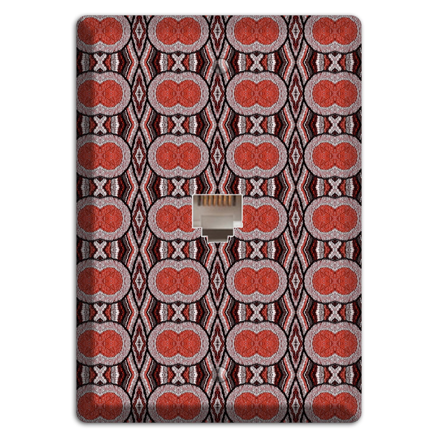 Red Tapestry Phone Wallplate