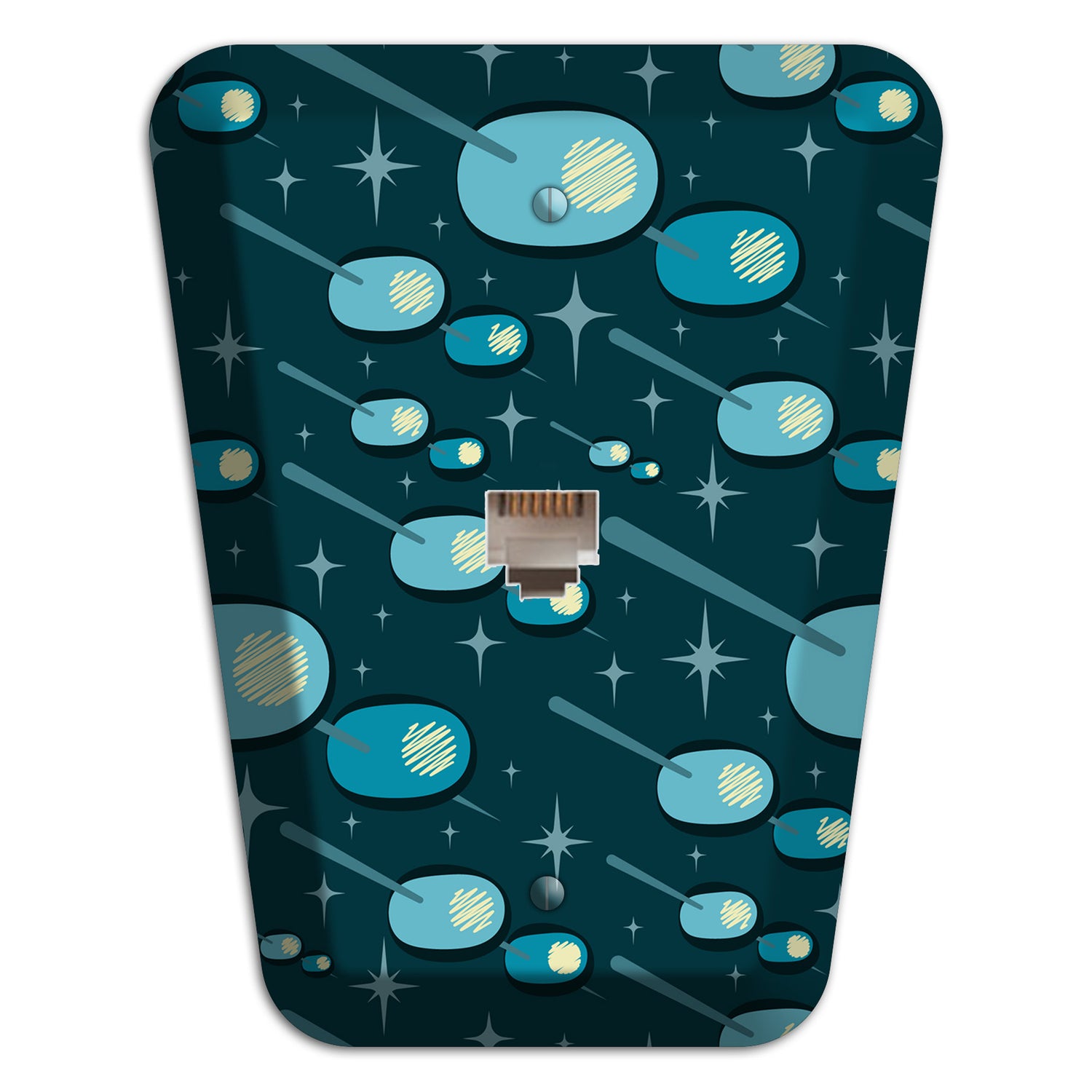Navy Olives Phone Wallplate